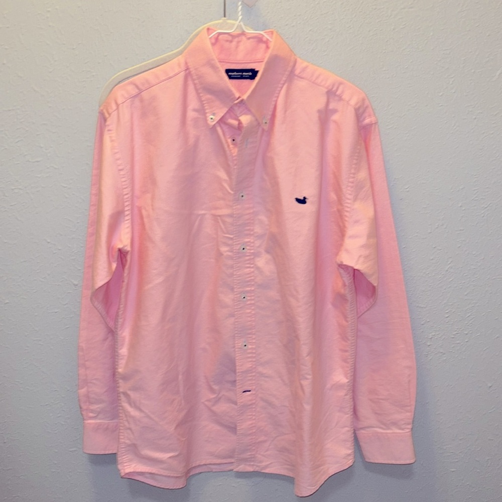 Pink Vineyard Vines Preppy Summer Beach Shirt Men’s Size Medium